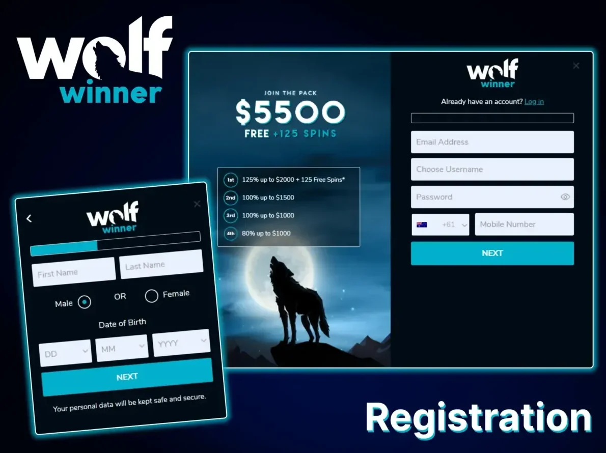 Wolf Winner Casino Sign Up — Create Your Account Today